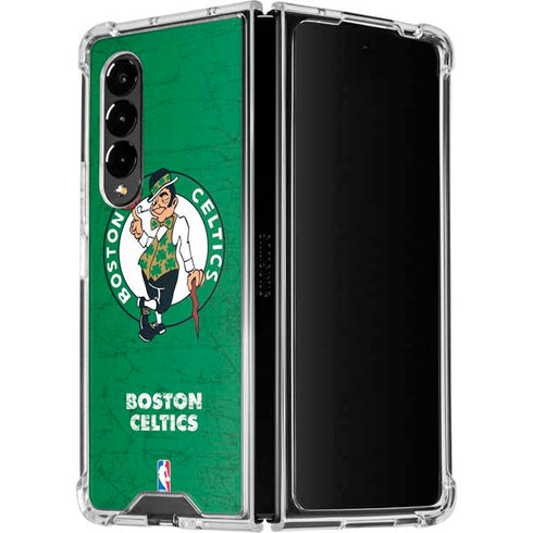 NBA Boston Celtics Green Primary Logo Galaxy Z Fold4 5G Clear Case